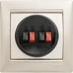 VALENA Рамка 1 пост белая/серебро