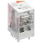 Реле интерфейсное ORM 2C 220В AC со светодиодом и тестовой кнопкой
