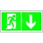 Знак безопасности BL-3517.E39"Указ. двери эвакуац. выхода (прав.)" | a18612 | Белый свет