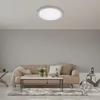 Светильник светодиодный ДБО-60w матовый круглый с эффектом ''звездное небо''