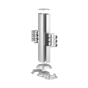 Колонна алюминиевая 710 мм серый металлик