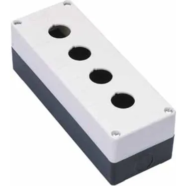 Пост кнопочный с кабельным вводом для устройств сигнализации и управления Ф22 4 места КП-101 белый