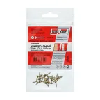 Шуруп универсальный 2,5х10 потайная головка, остроконечный, желтопассивированный (25шт) - пакет