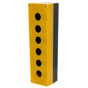 Корпус КП106 пластиковый 6 кнопок желтый