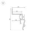 Профиль STRETCH-SHADOW-2000 BLACK (A2-CONTOUR-PRO) (Arlight, Алюминий)