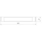 Светильник светодиодный ДПО-18вт 4500К 1700Лм IP20 металл (аналог ЛПО-2х18)