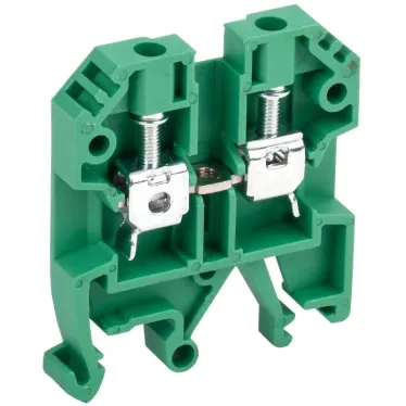 Клемма винтовая КВИ-4мм2 зеленая