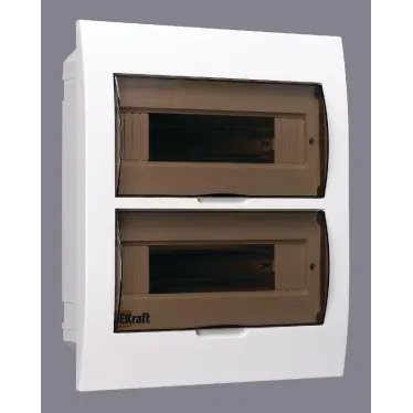 Щит распределительный встраиваемый ЩРВ-П-24 IP41 пластиковый прозрачная дверь