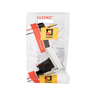 Avanti USB 2.0 розетка ''Белое облако'' модульная, тип А-А, 1 модульная