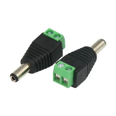 Разъем питания штекер 2.1х5.5 с клеммной колодкой (блистер),