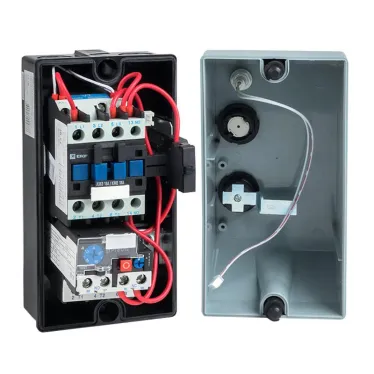 Пускатель в корпусе IP65 КМЭ 18А 400В с РТЭ и индикатором PROxima