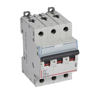 Выключатель автоматический трехполюсный 3А C DX3-E 6kA/6kА