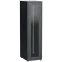 Шкаф LINEA E 47U 600х800мм двери 2шт стекло и металл черный