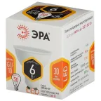 Лампа светодиодная LED MR16-6W-827-GU10 (диод, софит, 6Вт, тепл, GU10)