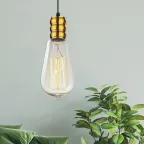 Подсветка декоративная Накладной цоколь Е27 провод 1 м цвет медь PL13 E27 - 3 GB