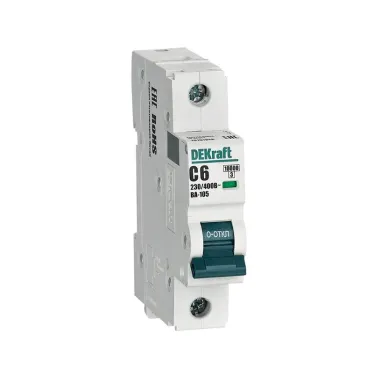 Выключатель автоматический ВА105 1P кривая C 6A 10кА