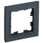 BRITE Рамка 1 пост РУ-1-БрГ графит