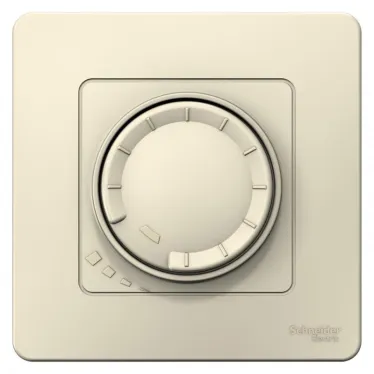 BLANCA скрытой установки светорегулятор (диммер) поворотно-нажимной 400вт, молочный