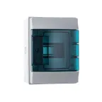 Щит распределительный навесной 4 модуля ЩРн-п-4 пластиковый Mistral65 серая прозрачная дверь без клемм IP65 (65P04X12)