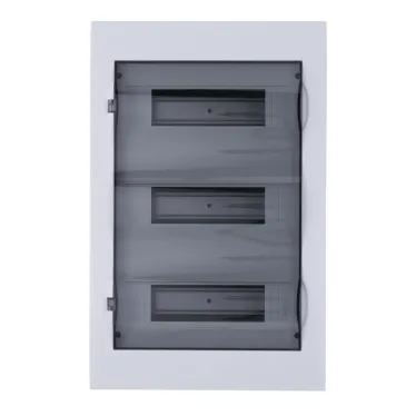 Щит распределительный навесной белый City9 (ЩРн-П-36) дверь прозрачная на 36 модулей IP40