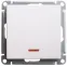 W59 Переключатель одноклавишный с подсв. 10АХ, механизм, белый