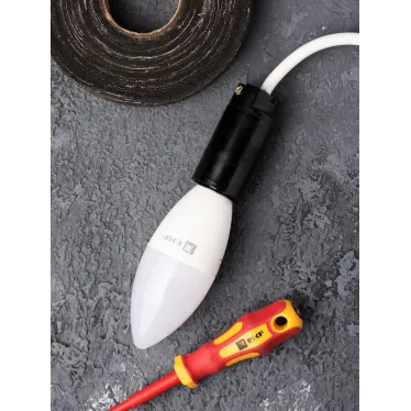 Патрон карболитовый подвесной Е14 черн. без наклейки PROxima