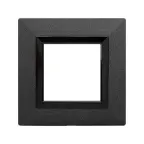 Рамка из металла, ''Avanti'', графитовая, 2 модуля