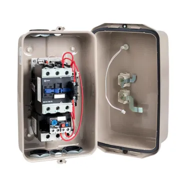 Пускатель в корпусе IP65 КМЭ 50А 230В с РТЭ и индикатором PROxima