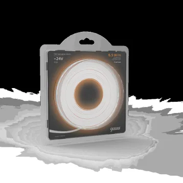 Лента светодиодная LED 2835/120-SMD 6.5 Вт/м 600 лм/м 3000К DC 24В IP20 8мм (блистер 5м) Black Gauss