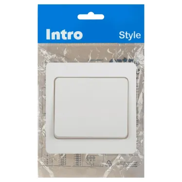 Переключатель Intro 7-103-01 Style 10А-250В, IP20, СУ, белый