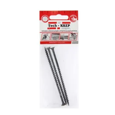 Саморез гипсокартон/дерево 4,8х110 черный (3шт) - пакет