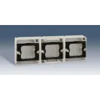 Коробка 3-х местная, горизонтальная, S44A, серый