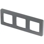 Рамка 3 поста INSPIRIA дымчатая