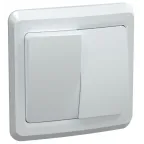 Выключатель ВС10-2-0-ВБ двухклавишный 10А ВЕГА белый
