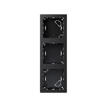 Рамка на 3 поста вертикальная 75х217 мм, S73L, графит