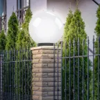 Светильник садово-парковый шар белый D400mm Е27 НТУ 01-150-401