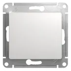GLOSSA Переключатель перекрестный в рамку белый сх.7