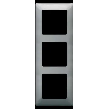 Valena LIFE Рамка 3 поста сталь универсальная