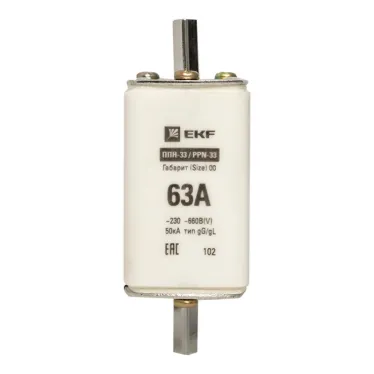 Вставка плавкая ППН-33 160/63А габарит 00