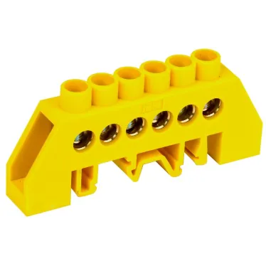 Шина PE земля комбинированный DIN-изолятор типа Стойка ШНИ-8х12-6-КС-Ж