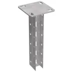 Стойка двойная потолочная для средних нагрузок 35х30х600 пятка 120х120