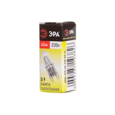 Лампа накаливания галогенная G9-JCD-40-230V-CL (галоген, капсула, 40Вт, нейтр, G9) (100/1000/35000)