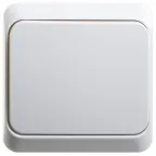 ЭТЮД выключатель наружный с самовозвратом 10 AX, белый