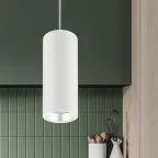 Светильник декоративный подвесной под лампу GX53 алюминий цвет белый+серебро PL12 GX53 WH/SL