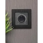 Стокгольм Рамка 1-местная металлическая черная