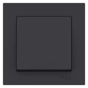 Выключатель одноклавишный ATLASDESIGN схема 1 10АХ в сборе карбон