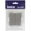 Переключатель Intro Accent 6-107-09 двойной, 10А-250В, IP20, СУ, AL/CU, титан