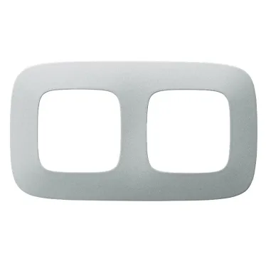 Valena ALLURE Рамка 2 поста алюминий универсальная