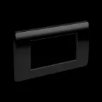 BRAVA Рамка 2 поста 4 модуля черная для EVO/ART