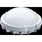 Светильник светодиодный ДБП-8w круглый 4000K 560Лм IP65 металлический белый